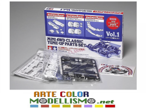 MINI 4WD TAMIYA ITEM 95626 VOL.1 TUNE UP PARTS SET RICAMBI CLASSICI
