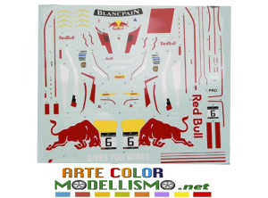 HOBBY DESIGN ITEM HD 04-0173 DECALS RED BULL for Audi R8 NUNU PLATZ 1/24 SCALE MODEL