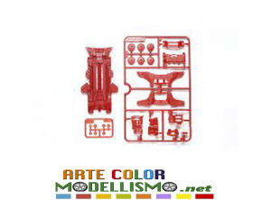 MINI 4WD TAMIYA ITEM 95630 VZ TELAIO CHASSIS RED / ROSSO
