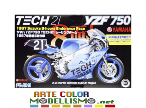 FUJIMI MOTO 14132 YAMAHA YZF 750 TECH21 1987 BIKE 1/12 scale kit