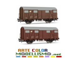 HORNBY RIVAROSSI HR 6506 Set due carri chiusi Gs Scala HO FS