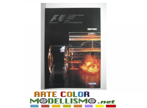 ORIGINAL POSTER – MANIFESTO – LOCANDINA 35×48 F1 GP ITALIA / MONZA 2001