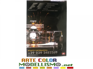 ORIGINAL POSTER – MANIFESTO – LOCANDINA 35×48 F1 GP ITALIA / MONZA 2004