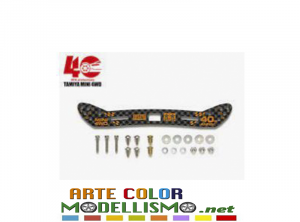 MINI 4WD TAMIYA ITEM 95641 HG CARBON STAY WIDE FRONT 40° ANNIVERSARY