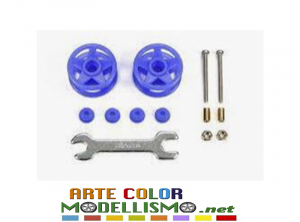 MINI 4WD TAMIYA ITEM 15532 DOUBLE ROLLERS DOPPIE ROTELLE 19mm BLU
