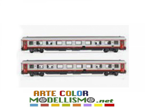 HORNBY RIVAROSSI HR 4351 set 2 carrozze Gran Confort FS Frecciabianca FS TRENITALIA HO 1/87