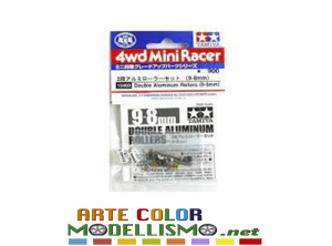 Mini 4wd Tamiya 15403 CLESSIDRE 9/8 Alluminio DOUBLE ROLLERS
