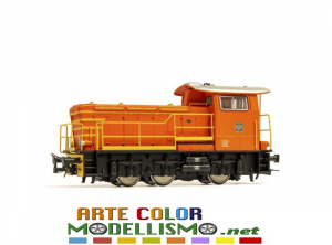 HR 2796 HORNBY RIVAROSSI D 250 ARANCIO LOGO XMPR LOCOMOTIVA DIESEL FS TRENITALIA HO 1/87