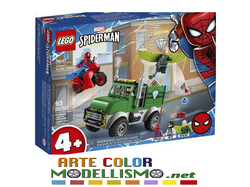 LEGO SUPEREROI MARVEL SPIDERMAN ITEM 76147 Avvoltoio e la Rapina del Camion  – ArteColorModellismo