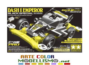 MINI 4WD TAMIYA 95296 DASH 1 EMPEROR BLACK SPECIAL MS Chassis