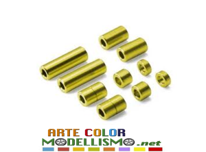 MINI 4WD TAMIYA ITEM 95442 Distanziali in alluminio / ALUMINUM SPACER Gold