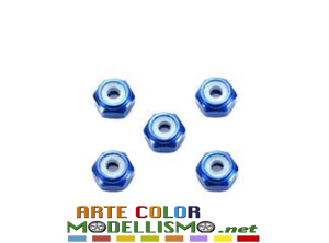 MINI 4WD TAMIYA ITEM 95459 DADI 2mm Autobloccanti Blue ALUMINUM LOCK NUT