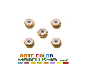 MINI 4WD TAMIYA ITEM 95556 DADI 2mm Autobloccanti Orange ALUMINUM LOCK NUT