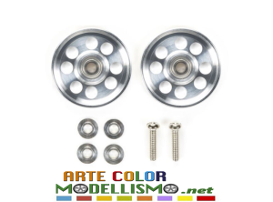 MINI 4WD TAMIYA ITEM 95549 ROTELLE ALLUMINIO 13 mm ROLLERS ringless