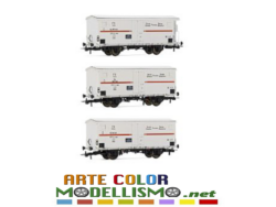 HORNBY RIVAROSSI HR 6561 set di 3 carri refrigerati a 2 assi Hgb SCALA 1/87 HO FS