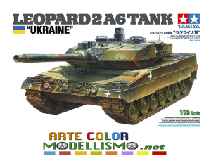 TAMIYA CARRO ARMATO ITEM 25207 Leopard 2A6 Tank ” Ukraine ” MILITARY 1/35 SCALE