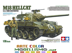 TAMIYA CARRO ARMATO ITEM 35376 M18 Hellcat U.S. Tank Destroyer MILITARY 1/35 SCALE