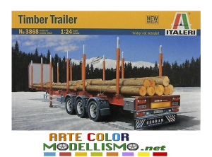 ITALERI ITEM 3868 SEMIRIMORCHIO Timber TRAILER 1/24 SCALE SERIES TRUCKS