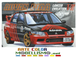 FUJIMI ITEM 04762 ADVAN PIAA LANCER  1/24 SCALE PLASTIC MODEL KIT