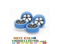 MINI 4WD TAMIYA ITEM 95654 LOW PROFILE TIRE WHEEL SET ASIA CHALLENGE