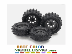 MINI 4WD TAMIYA ITEM 15547 GOMME E CERCHI TIRES / WHEELS for EZ chassis