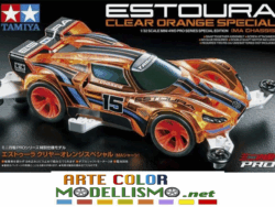 MINI 4WD TAMIYA ITEM 95691 ESTOURA CLEAR ORANGE SPECIAL MA Chassis