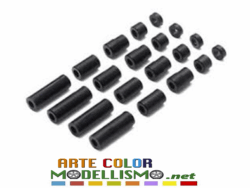 MINI 4WD TAMIYA ITEM 15506 Distanziali in plastica SPACER Black