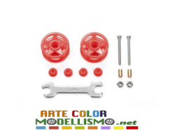 MINI 4WD TAMIYA ITEM 95697 Plastic Double Rollers Low friction RED 19-19mm