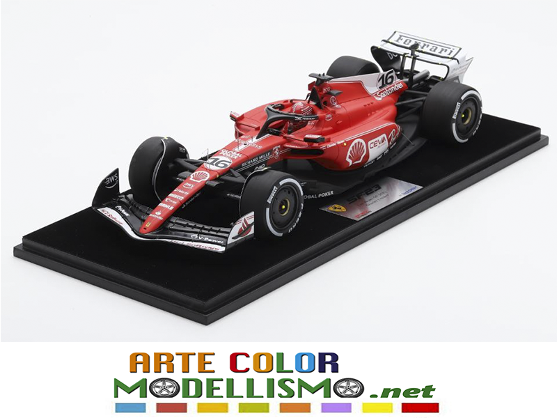 LOOKSMART MODELS LS18F1049 FERRARI F1 SF23 GP LAS VEGAS 2023 LECLERC 1/18 SCALE