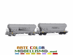 HORNBY RIVAROSSI HR 6678 set di 2 carri tramoggia PAGNAN SCALA 1/87 HO FS