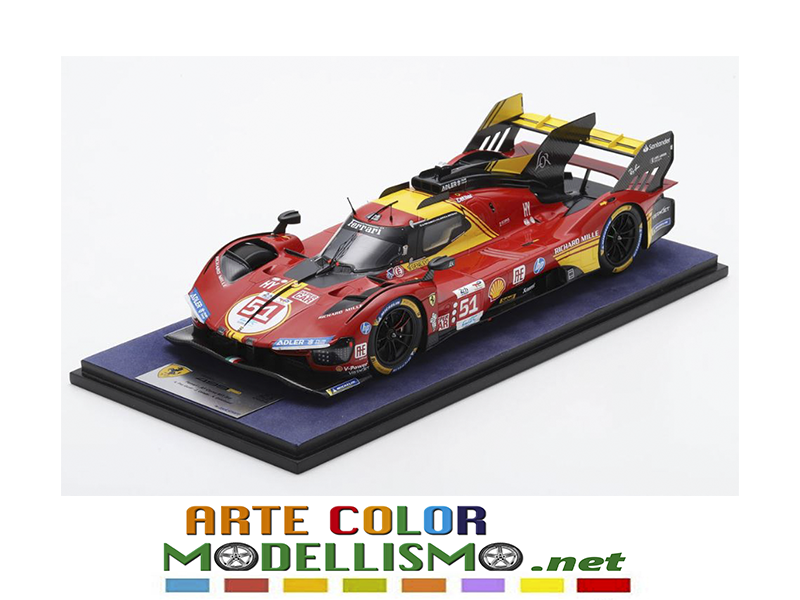 LOOKSMART MODELS LS18LM049 FERRARI 499P HYPERCAR #51 3°LEMANS 2024 1/18 SCALE