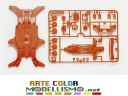 MINI 4WD TAMIYA ITEM 95320 TELAIO FLUORESCENT ORANGE MA CHASSIS 1/32 SCALE