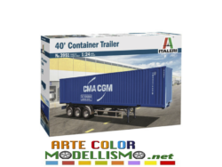 ITALERI ITEM 3951 40' CONTAINER RIMORCHIO TRAILER 1/24 SCALE SERIES TRUCKS