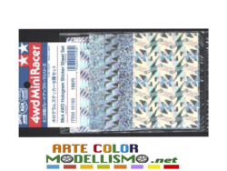 MINI 4WD TAMIYA ITEM 15195 HOLOGRAM STICKER Adesivi SHEET SET