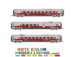 SCALA N HORNBY ARNOLD HN 3506 set 3 Carrozze ETR 610 FRECCIARGENTO 1/160 FS