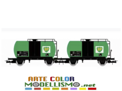 HORNBY RIVAROSSI HR 6567 set di 2 carri CISTERNA BP SCALA 1/87 HO FS