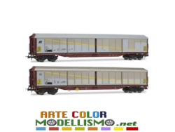 HORNBY RIVAROSSI HR 6673 set di 2 carri chiusi tipo HABILS SCALA 1/87 HO FS