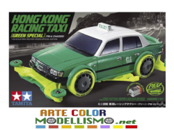 MINI 4WD TAMIYA 92464 Hong Kong Racing Taxi GREEN FM-A CHASSIS TELAIO
