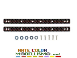 MINI 4WD TAMIYA 95008 Dritte HG 13/19 mm Carbon Red 2mm REINFORCED PLATE