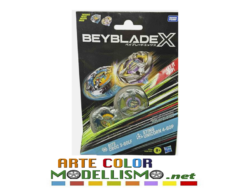 BEYBLADE X HASBRO DUAL BOOSTER PACK BITE CROC + STING UNICORN